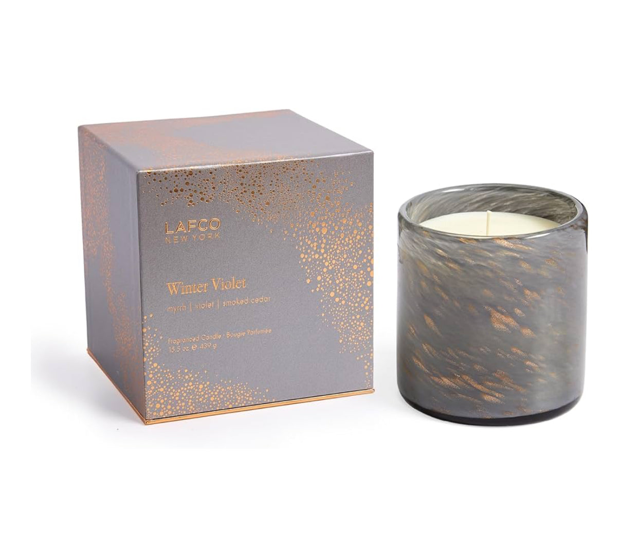 LAFCO 15.5oz Winter Violet Candle Classic