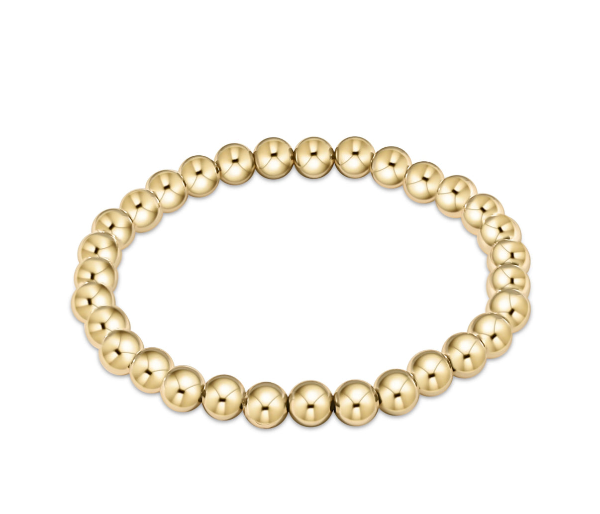 Classic Gold 6mm Bead Bracelet