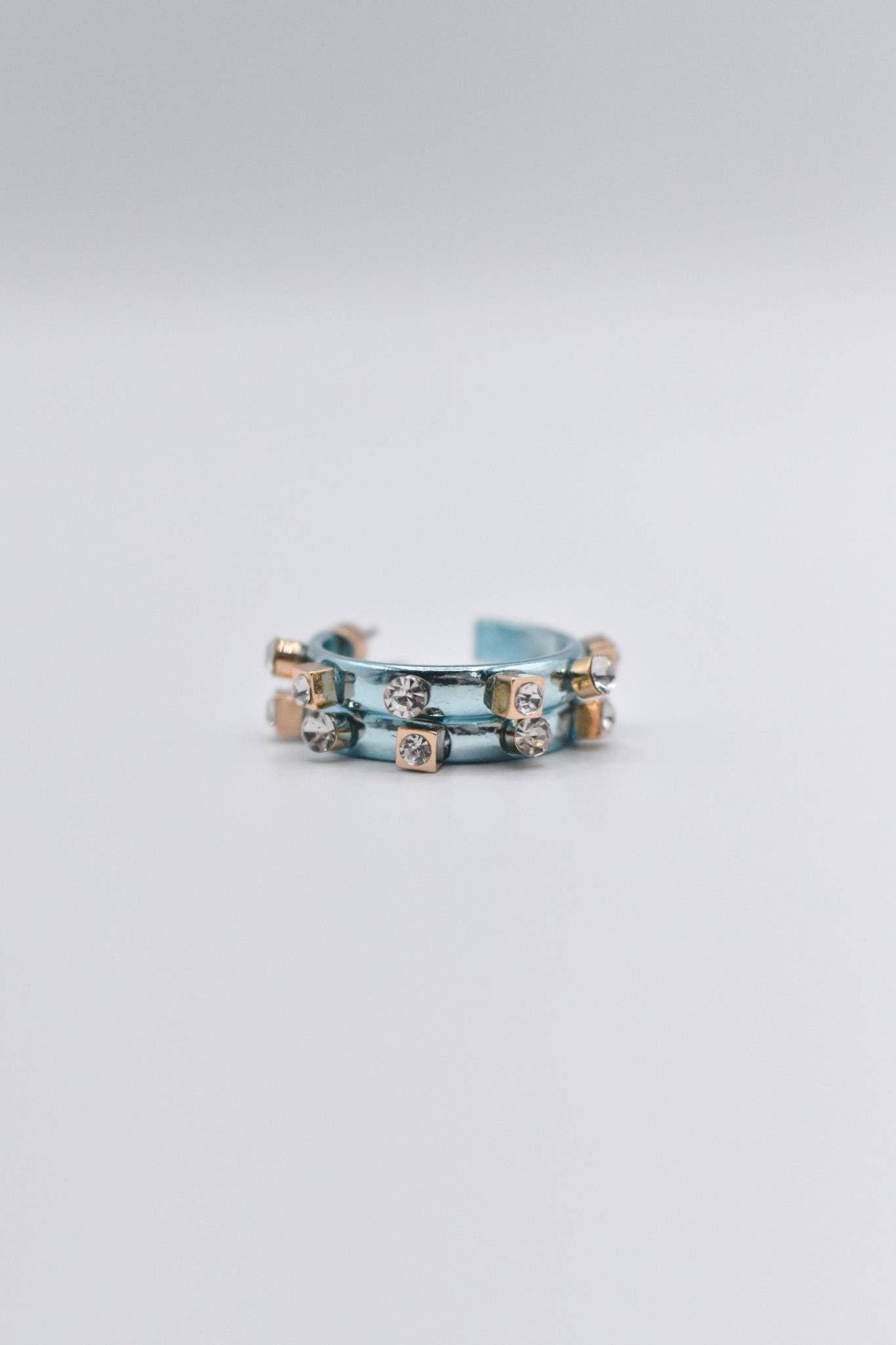 Smith & Co. Metallic Metal Hoop - Blue