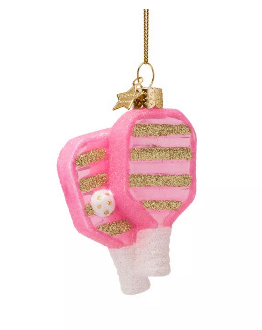 Pink Pickleball Ornament