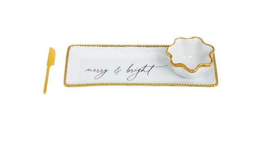 Gold Edge Dip Set- Merry & Bright