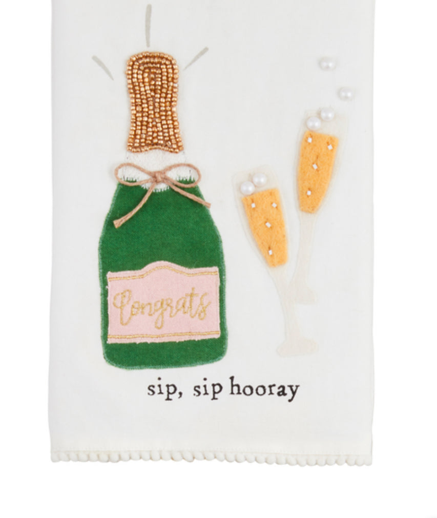 Wedding Beaded Towel