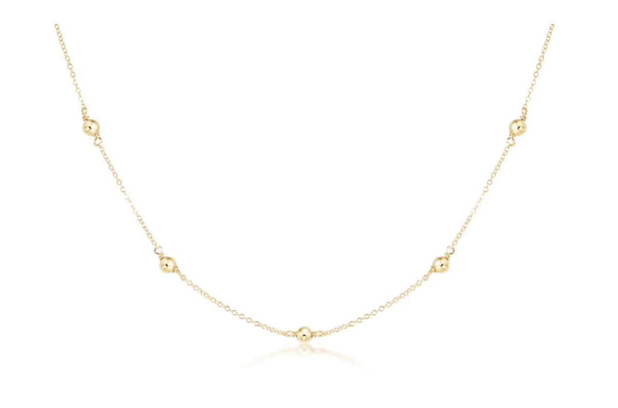 17” Choker Simplicity Chain Gold- Classic 4mm Gold
