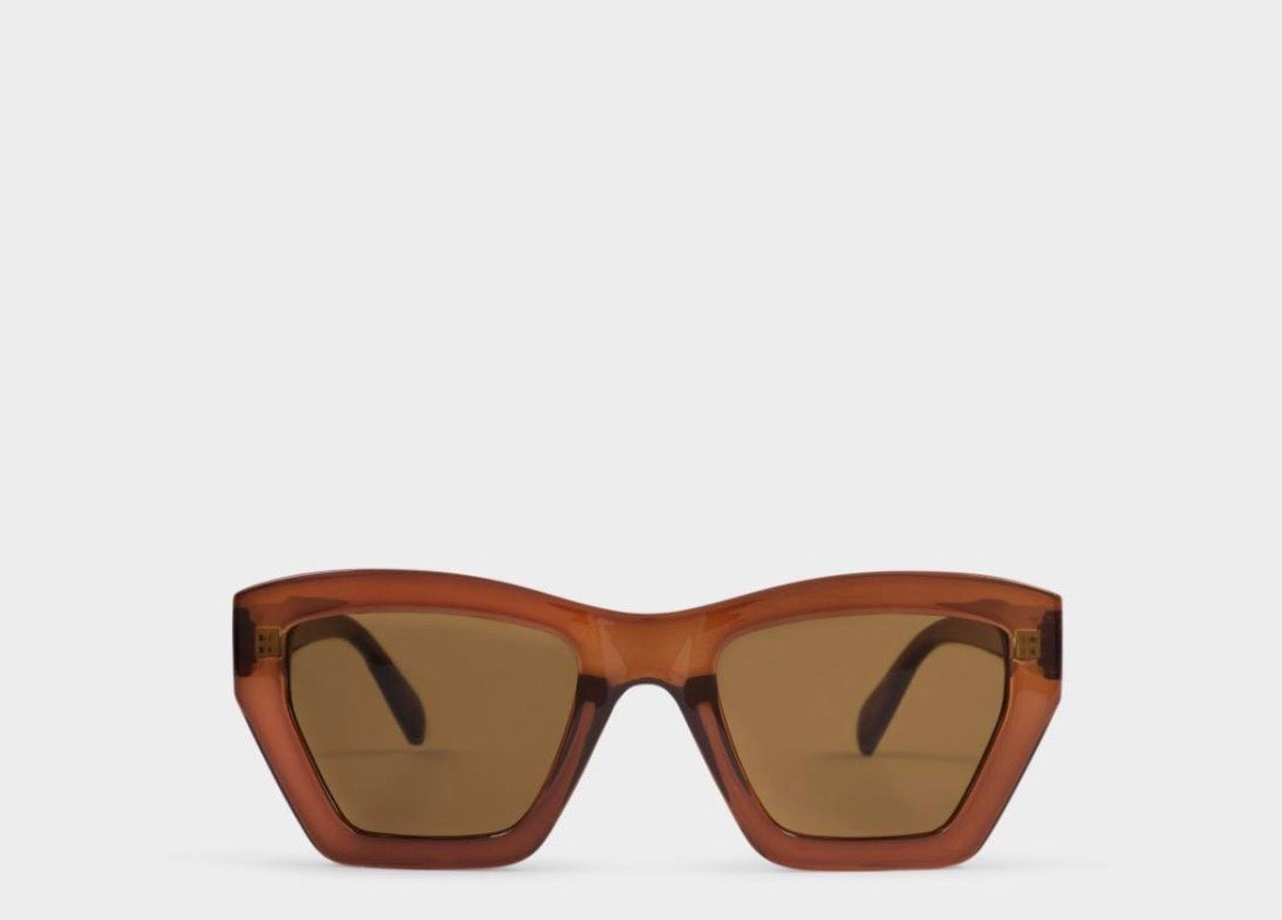 Palma Sunglasses- Brown Transparent