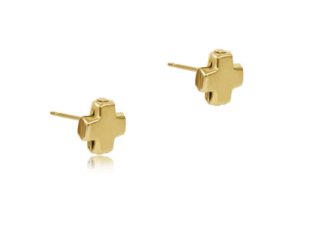 Signature Cross Gold Stud - Gold