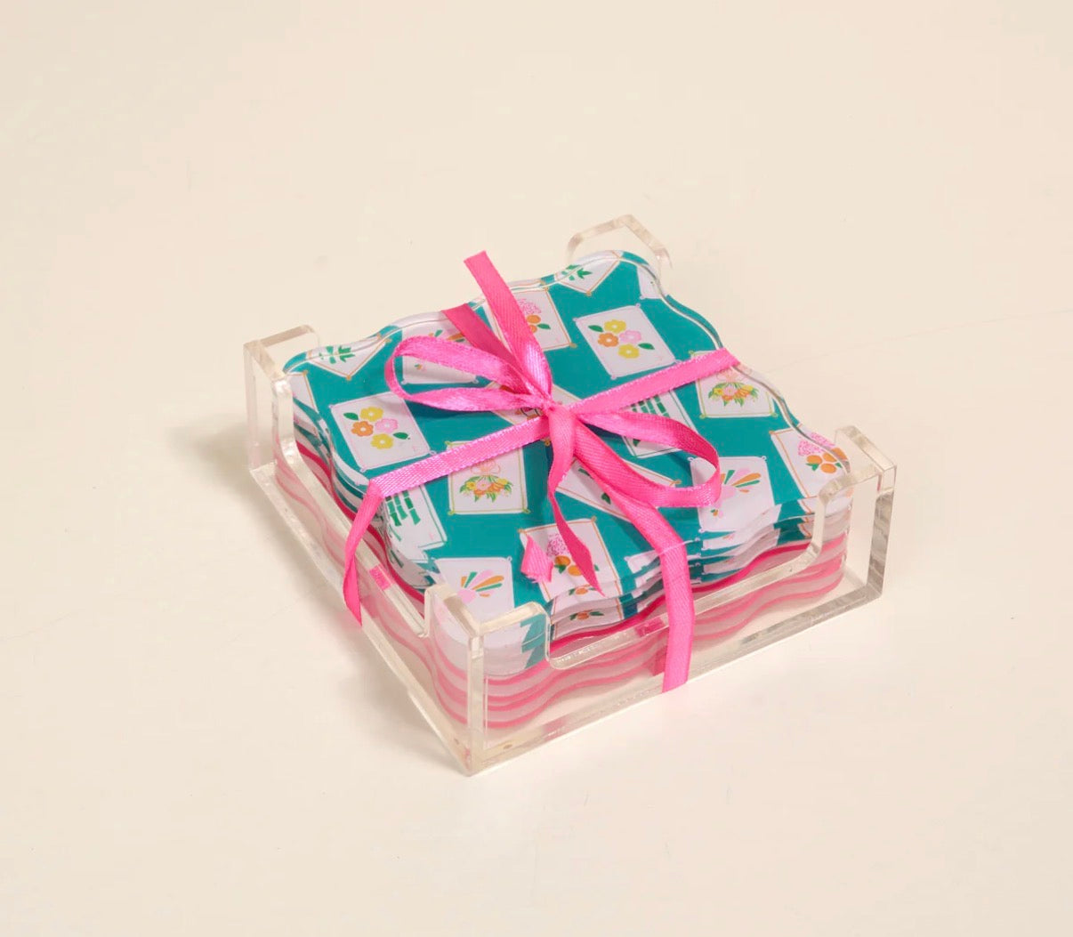 It’s Mahj Time Acrylic Coaster Set