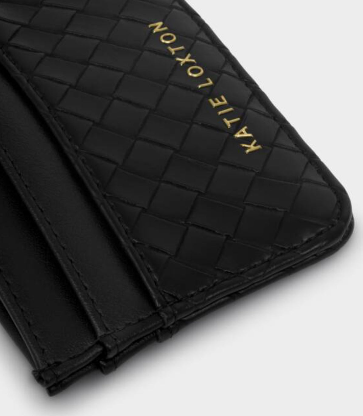 Nova Woven Texture Cardholder- Black