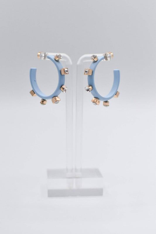 Smith & Co. Matte Metal Hoop - Blue