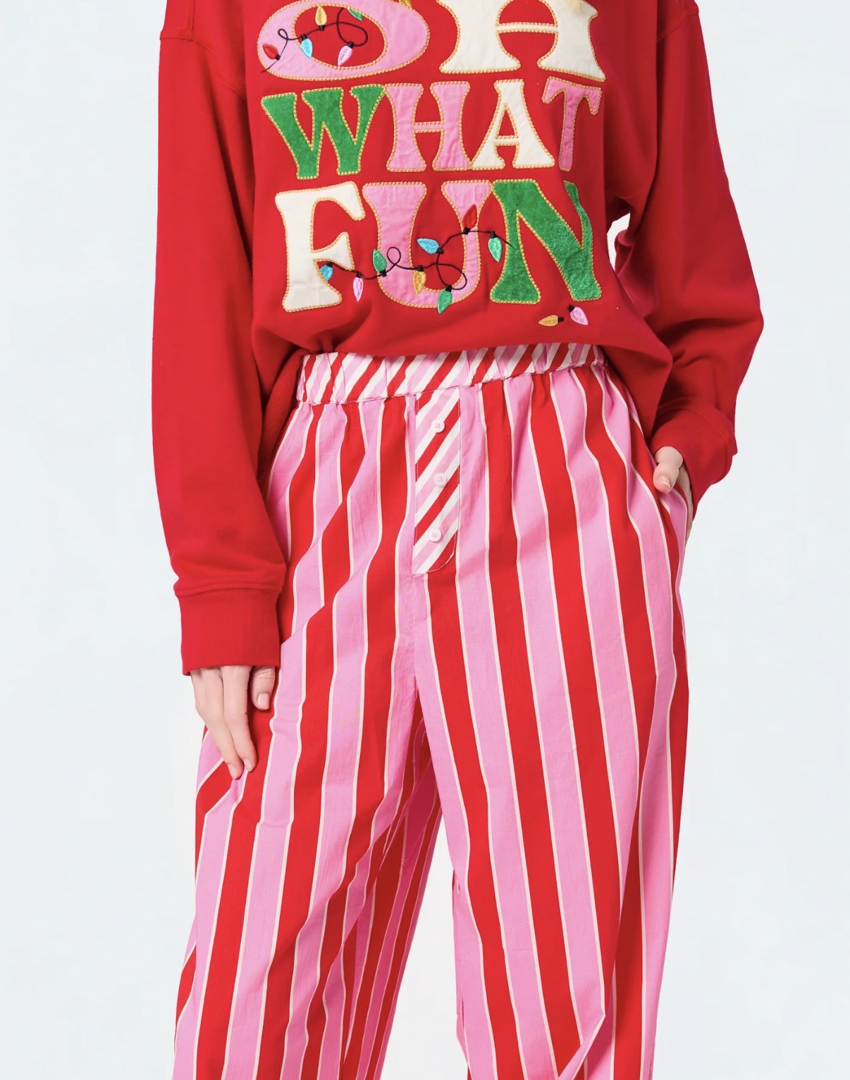 Candy Stripe Boxer Pajama Pants