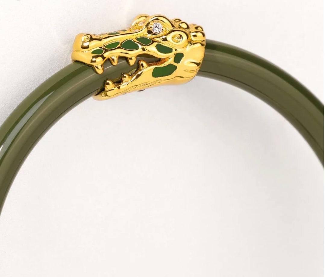 Fauna All Weather Bangles® - Jade Crocodile