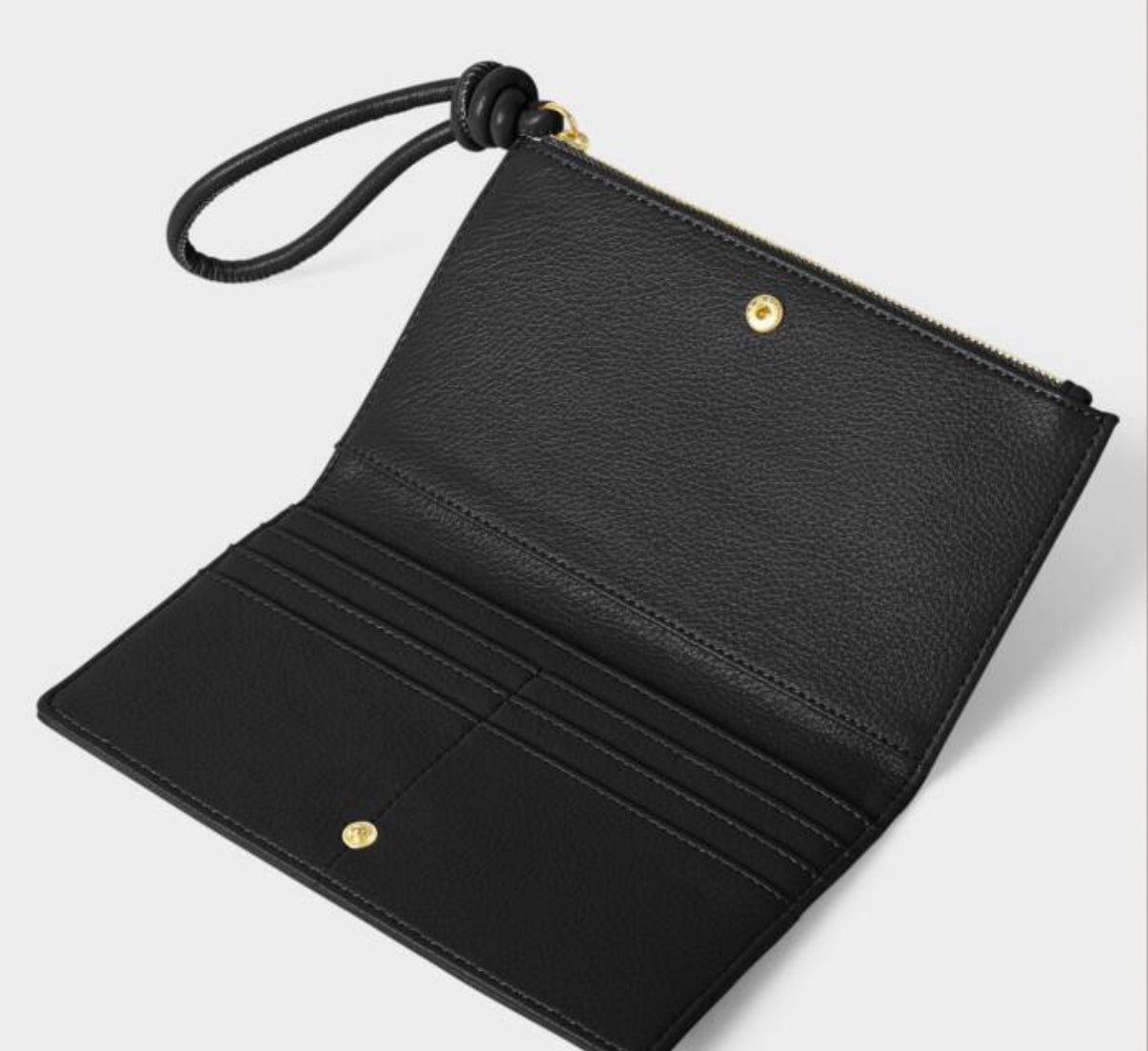 Asha Fold Out Wristlet- Black