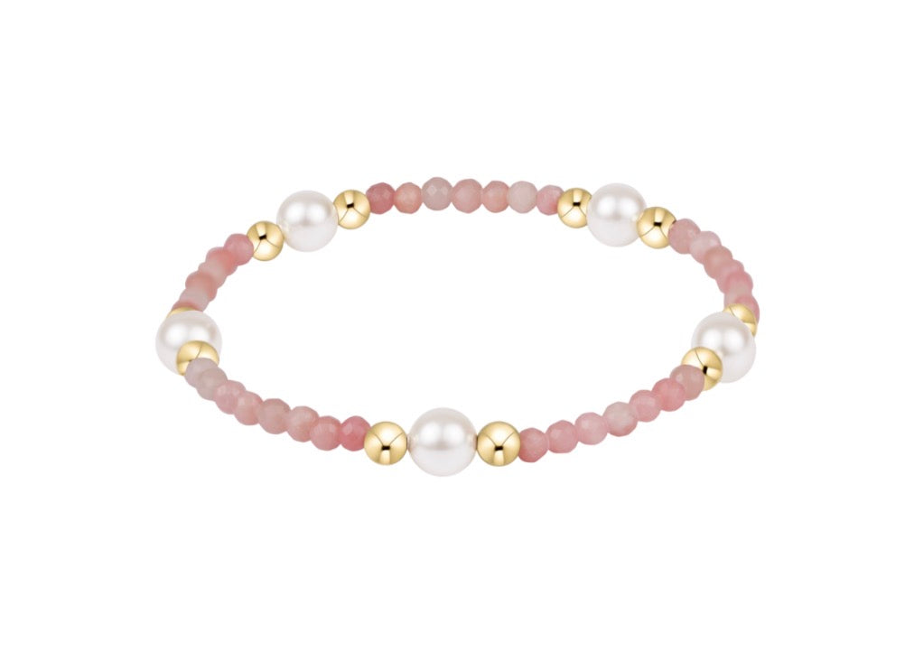 Purpose Pearl 6mm Gem Bracelet - Pink Opal