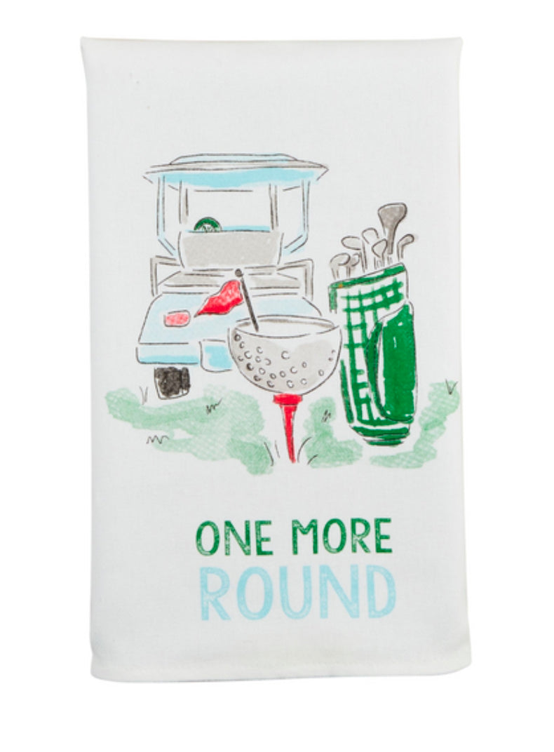 One More Round Tea Towel