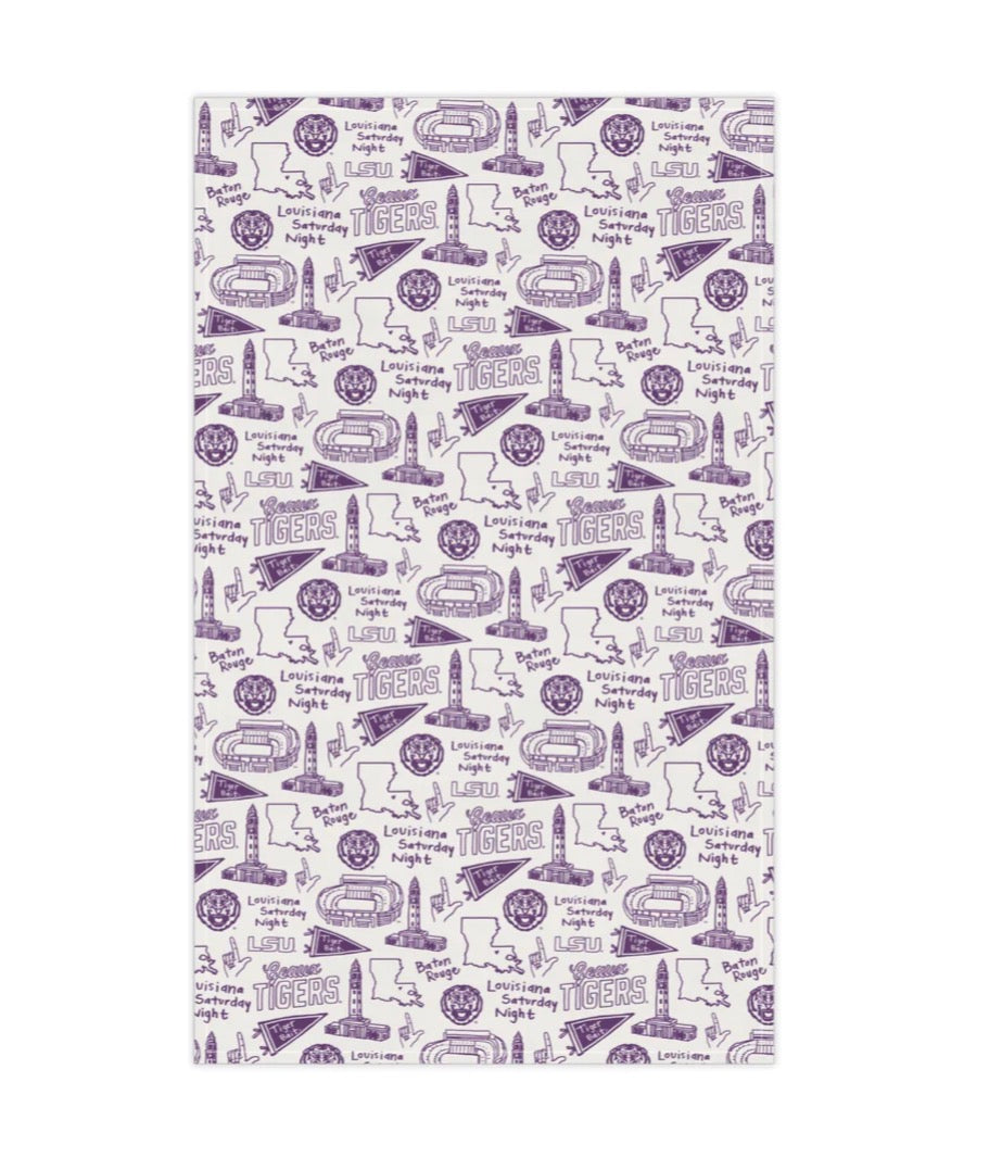 LSU COTTON KITCHEN TOWEL