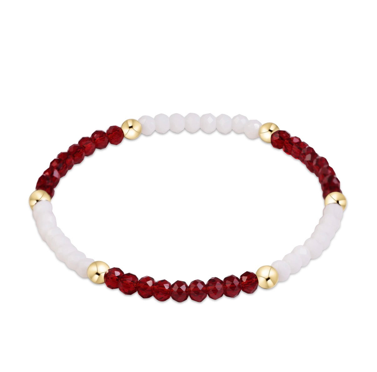 gameday flirty presence bracelet - maroon and white