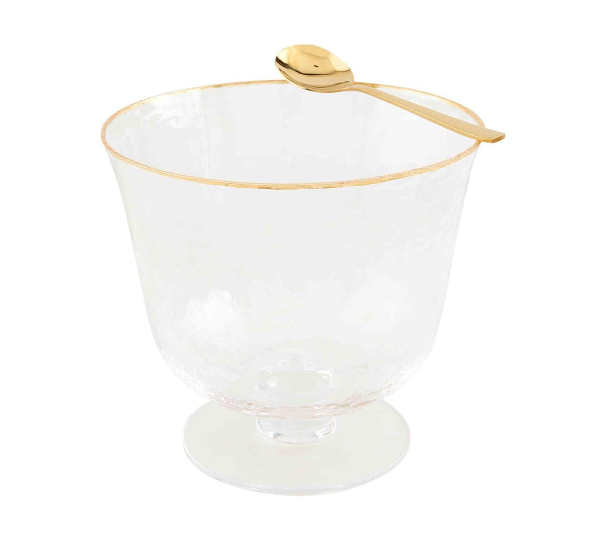 Gold Edge Pedestal Bowl Set
