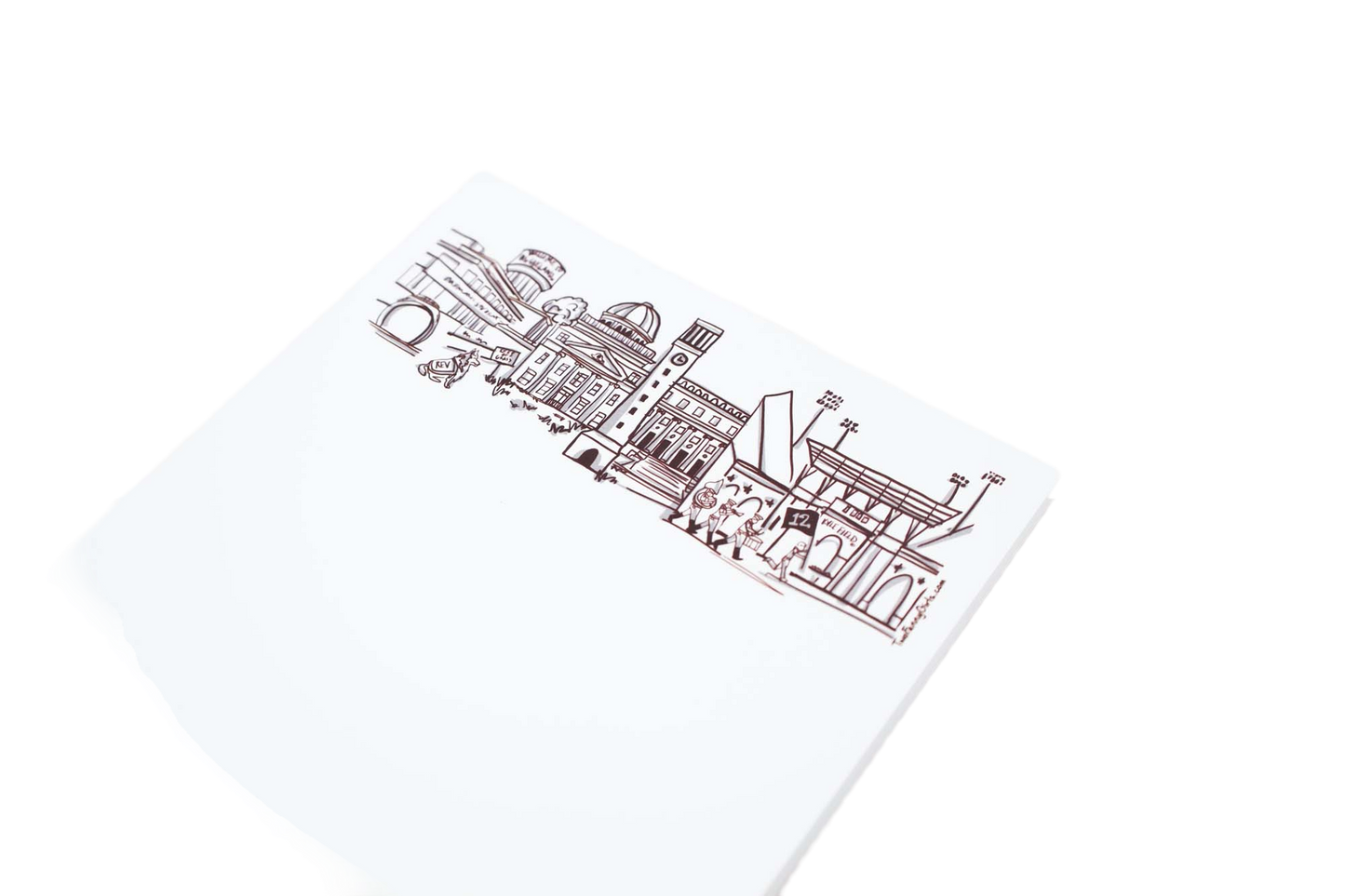 Campus Skyline Notepad - Texas A&M/College Station