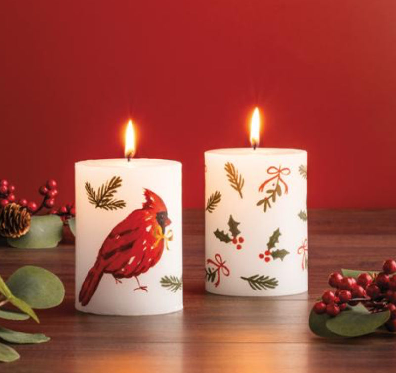 Painted Pillar Candle