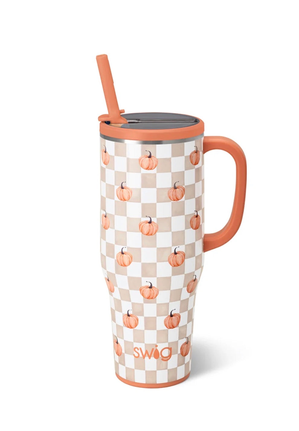Pumpkin Check Mega Mug 40oz