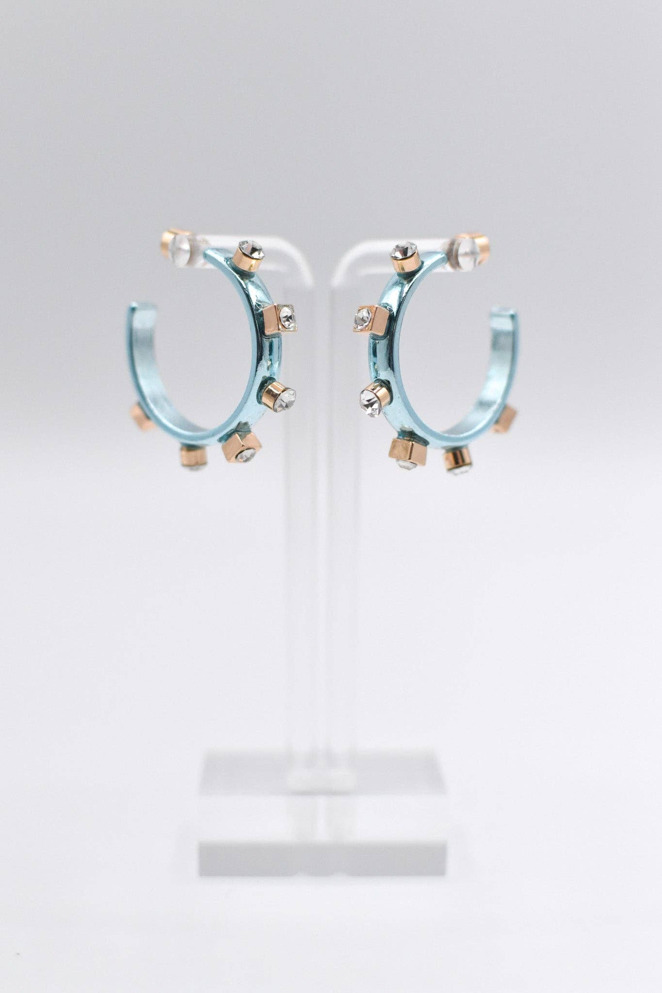 Smith & Co. Metallic Metal Hoop - Blue