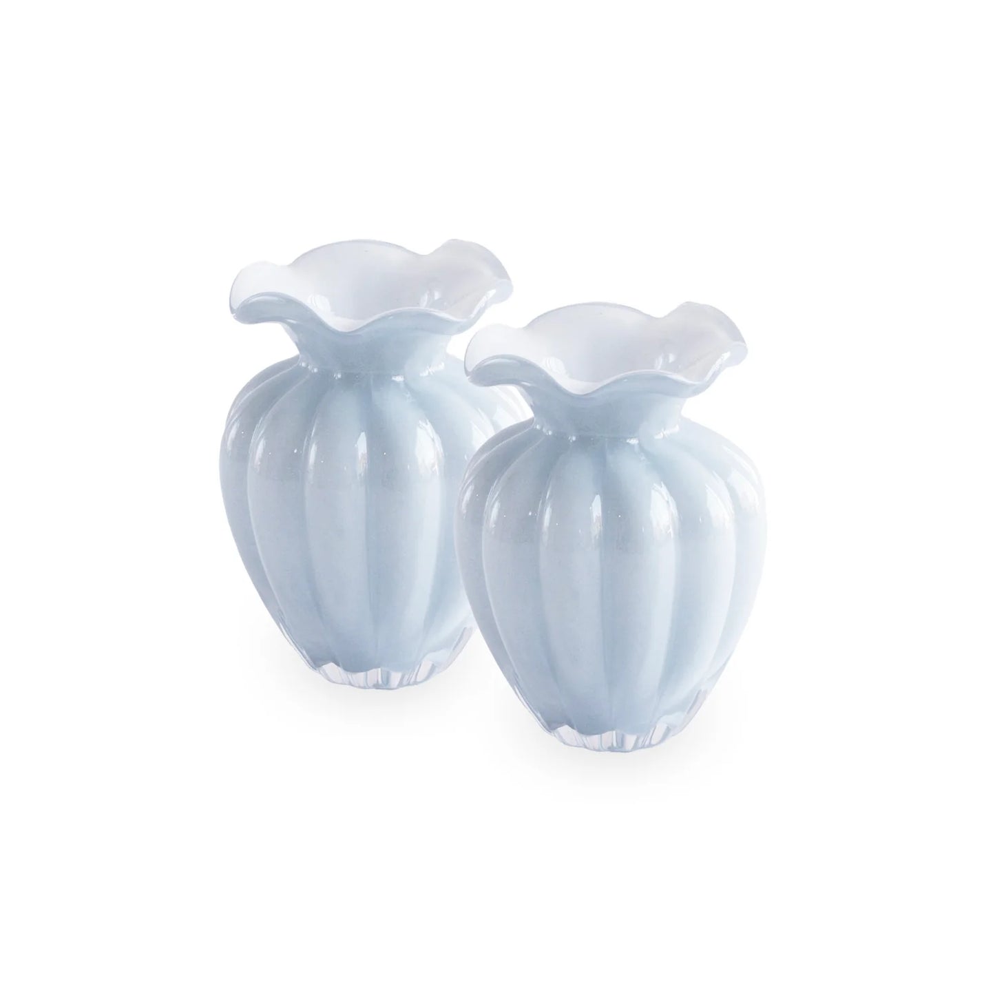 GLASS Vento Small Vase- Periwinkle