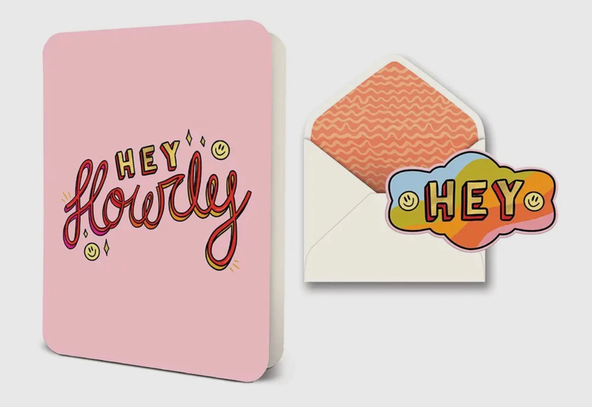 Hey Howdy Deluxe Greeting Card