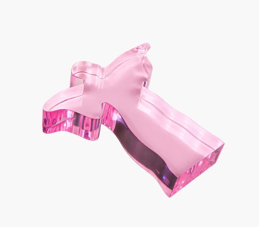 Acrylic Angel Weight- Pink