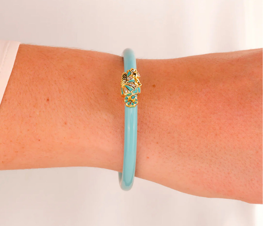 Fauna All Weather Bangles® - Turquoise Seahorse