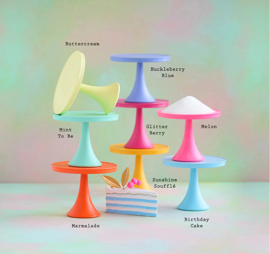 Medium Rainbow Cake Pedestal Plate
