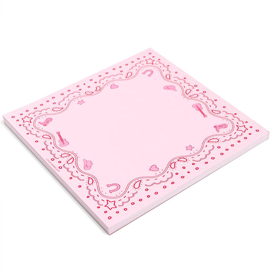 Pink Bandana Western Notepad