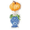 Topiary and Pumpkin Acrylic Sitter