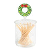 Christmas Glass Toothpick Holder