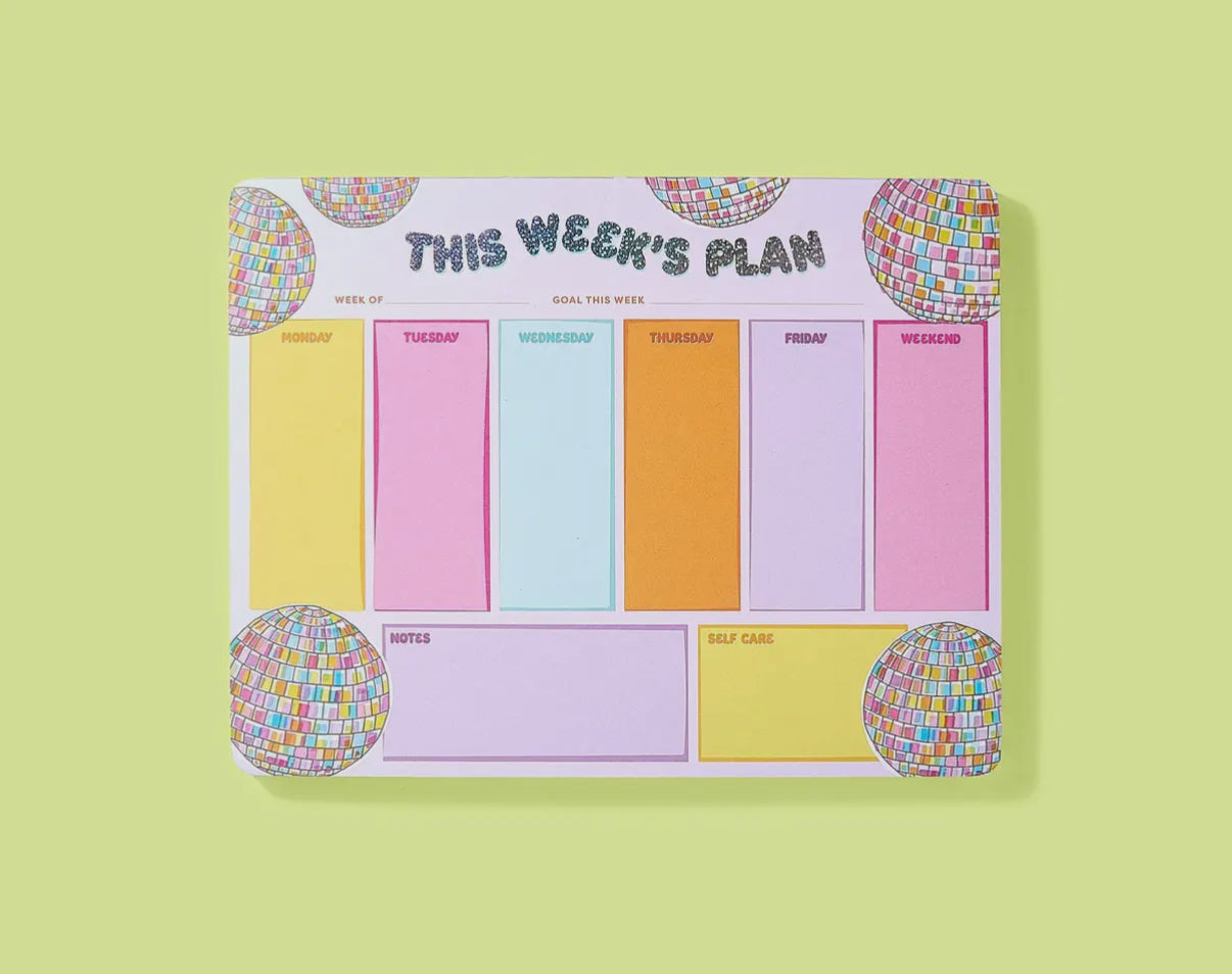 Weekly List Pad- Disco