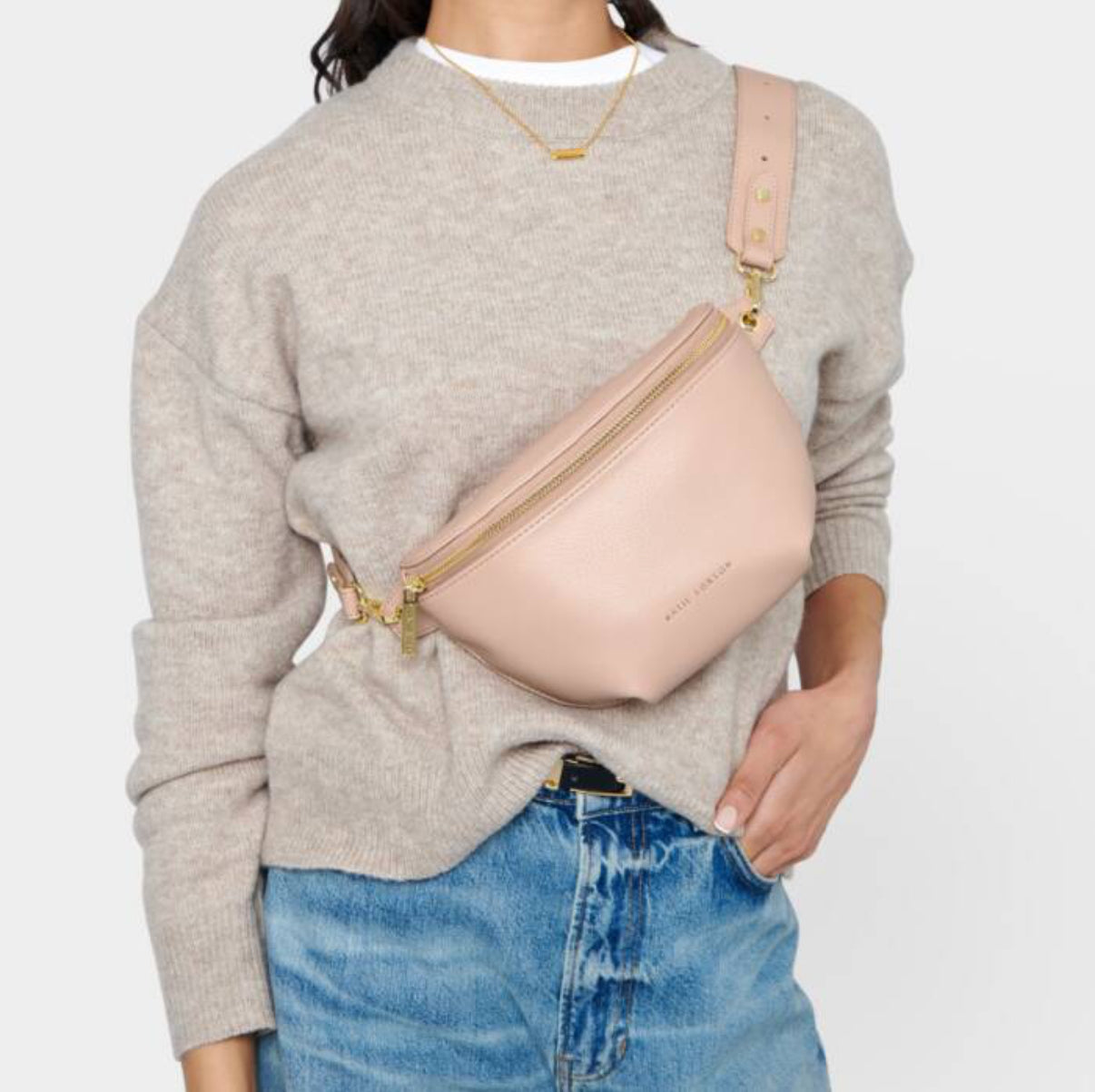 Maya Belt Bag- Nude Pink