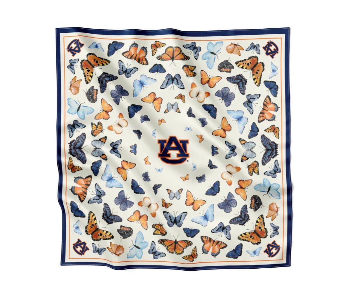 AUBURN SQUARE SILK SCARF
