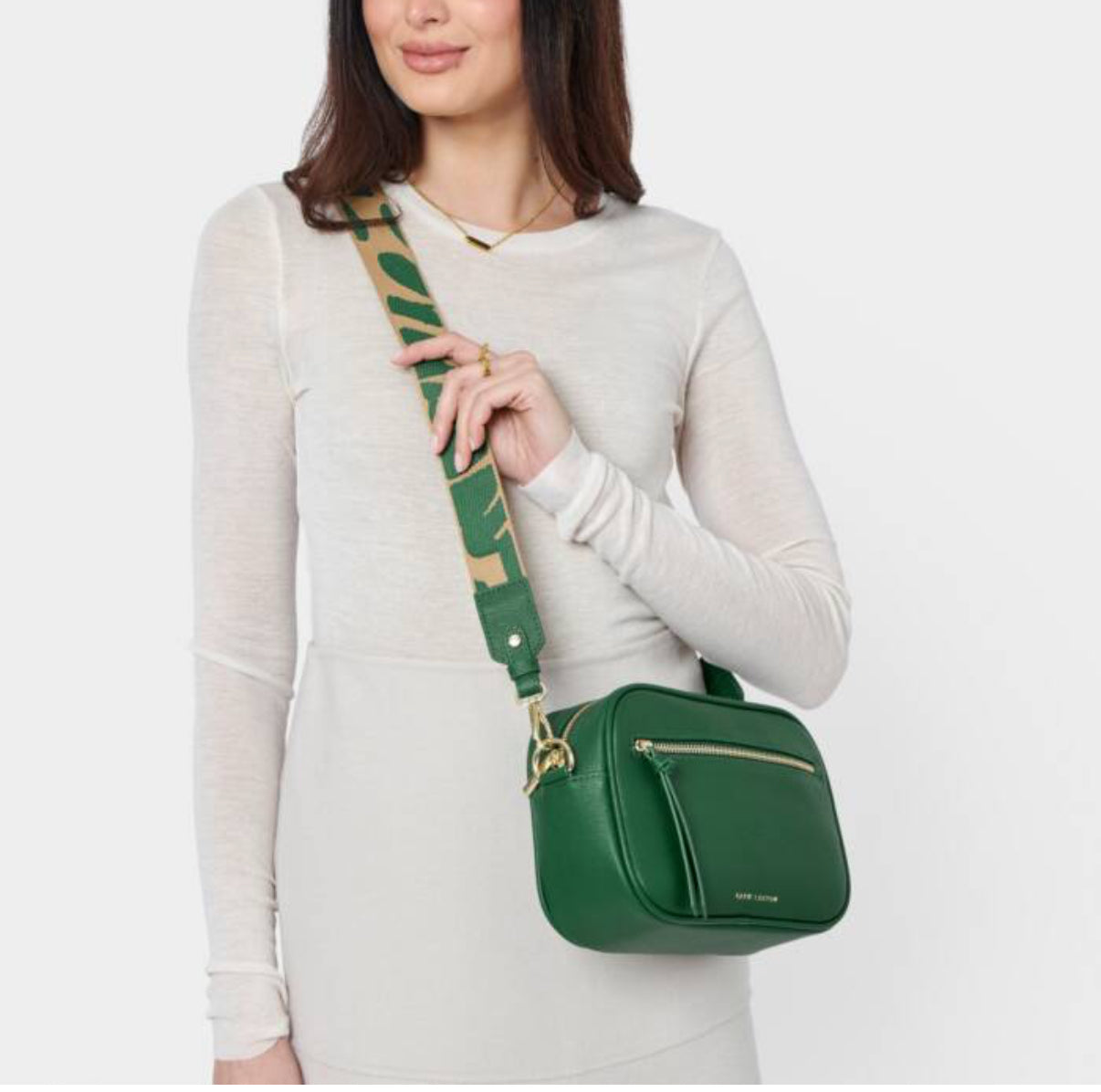 Hallie Crossbody Bag- Emerald Green