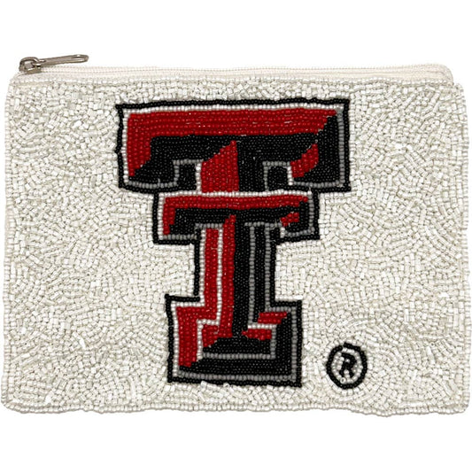 TEXAS TECH BEADED POUCH