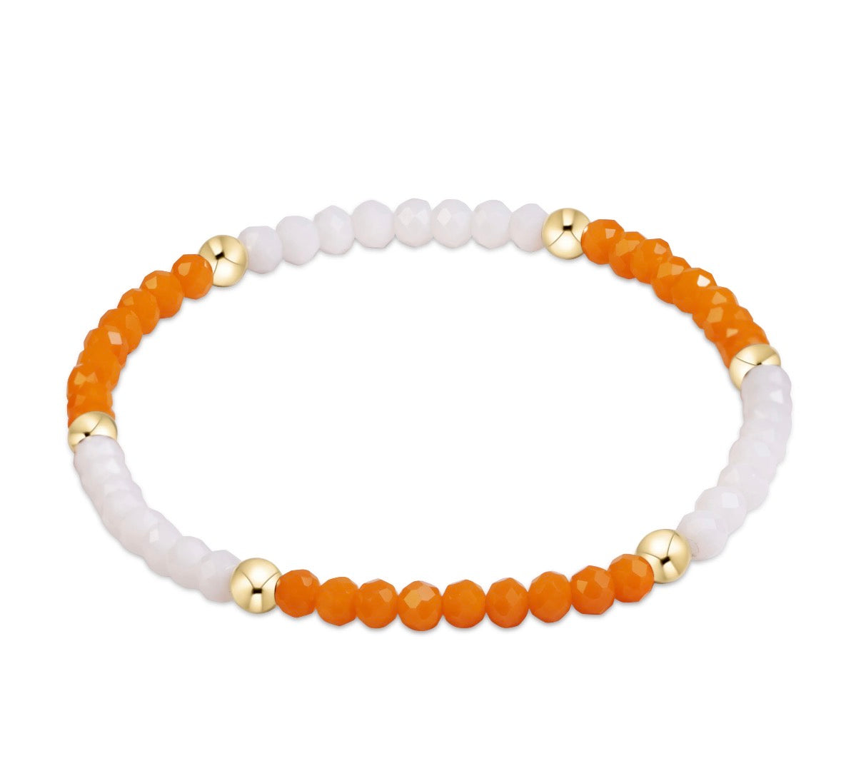gameday flirty presence bracelet - orange and white