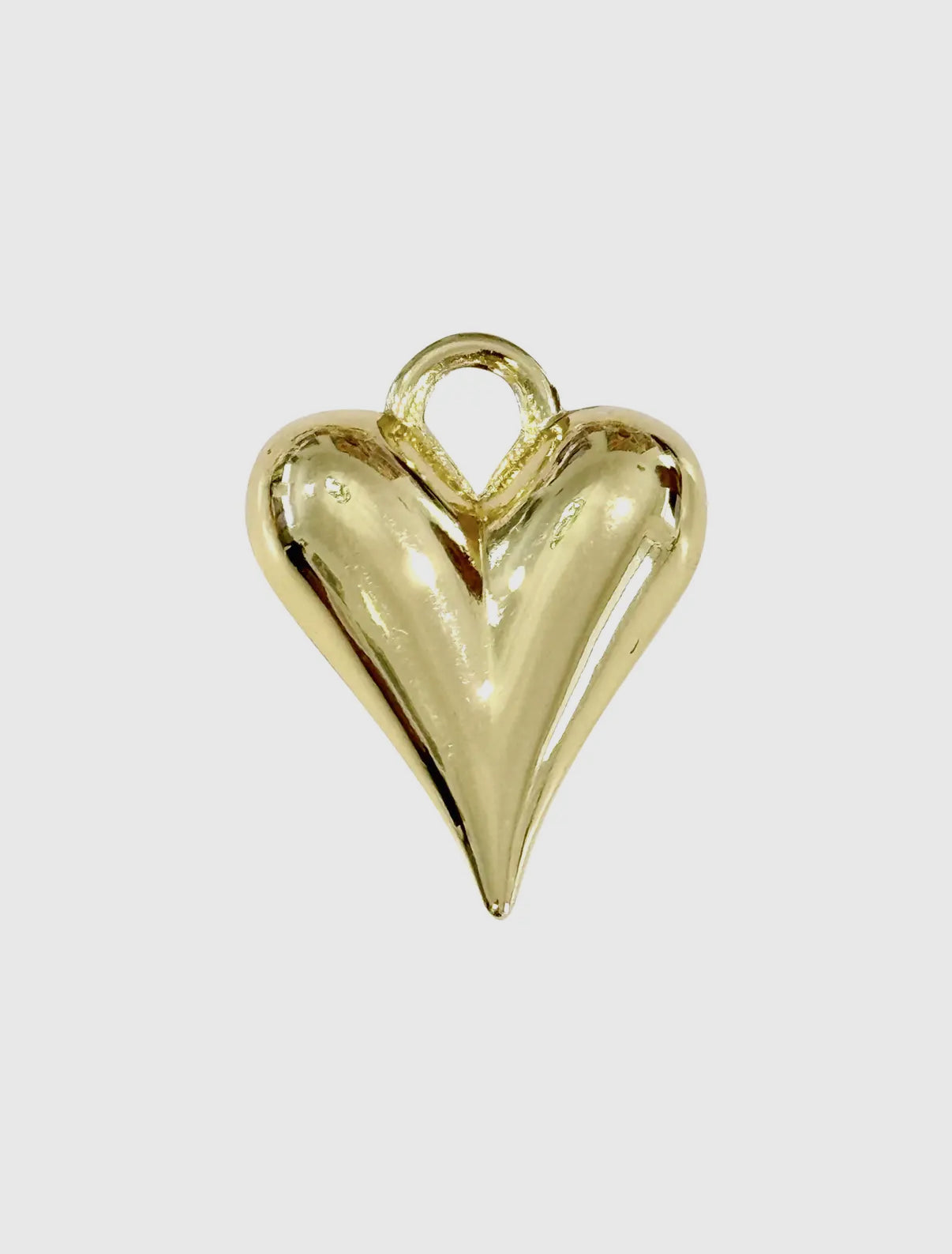Happy Heart Charm- Gold