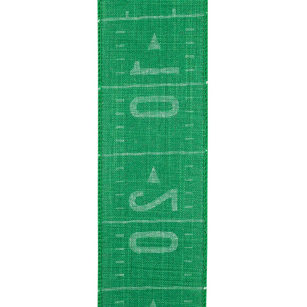 Green Football Field Wired Edge, Green, 2-1/2 In, 10 Yards