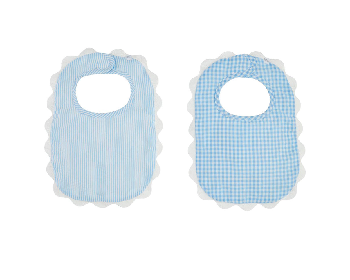 Blue Scallop Bib