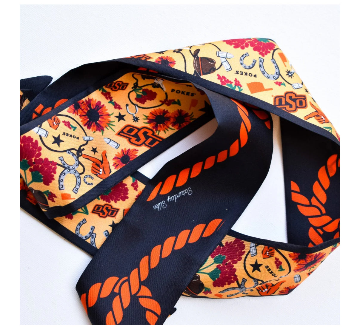 Oklahoma State Skinny Scarf