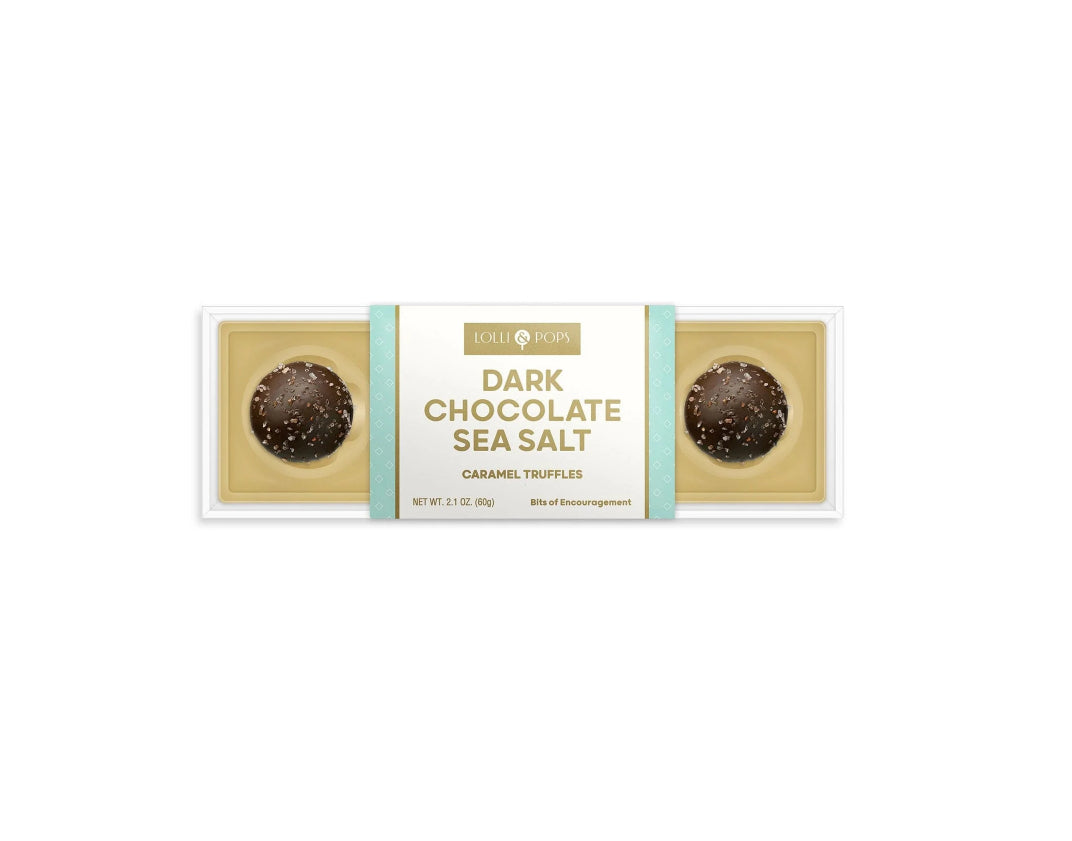 Sea Salt Caramel Dark Chocolate Truffle 4 Piece
