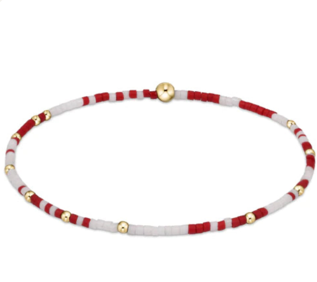 Gameday Hope Unwritten Bracelet - Crimson & White