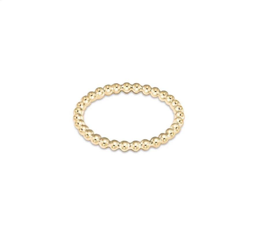 Classic Gold 1.5mm Bead Ring