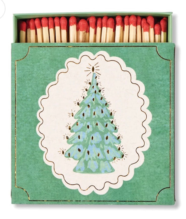 Square Boxed Matches- Christmas Tree