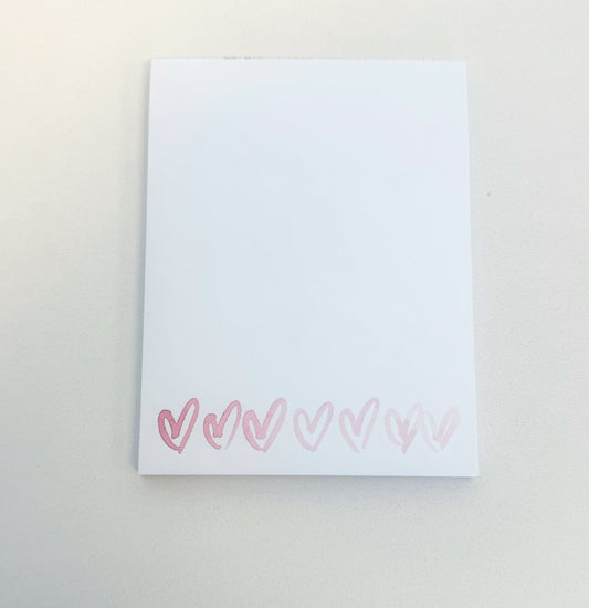 Watercolor Heart Notepad