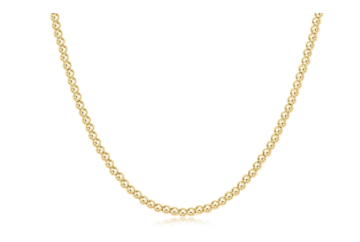 17” Choker Classic Gold 3mm Bead