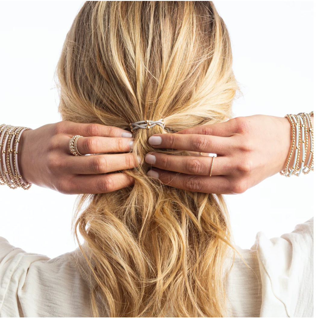 “e”ssentials Bracelet Stack of Two- Dove