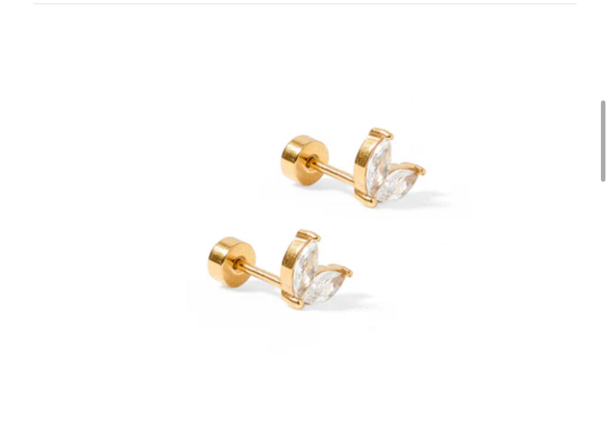 Screwback Stud Earrings - Nova
